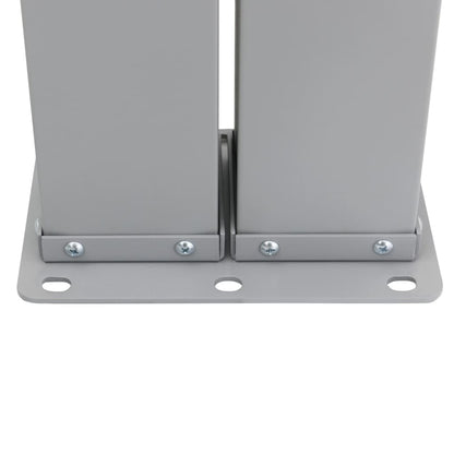 Toldo lateral retrátil, 160 x 600 cm, cinzento