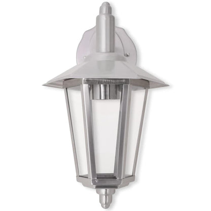 Candeeiro parede exterior iluminação descendente aço inoxidável