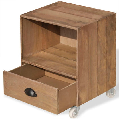 Mesas de cabeceira 2 pcs madeira sólida castanho