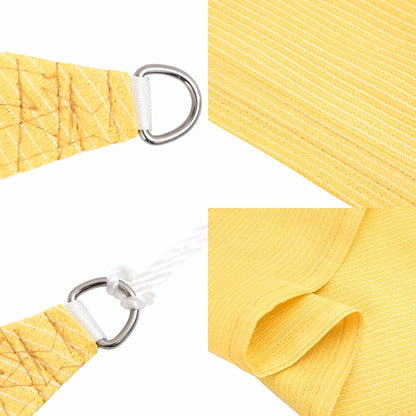 Guarda-sol HDPE quadrado 3.6x3.6 m beje