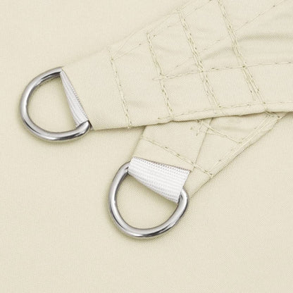 Guarda-sol em tecido Oxford triangular 5x5x5 m creme