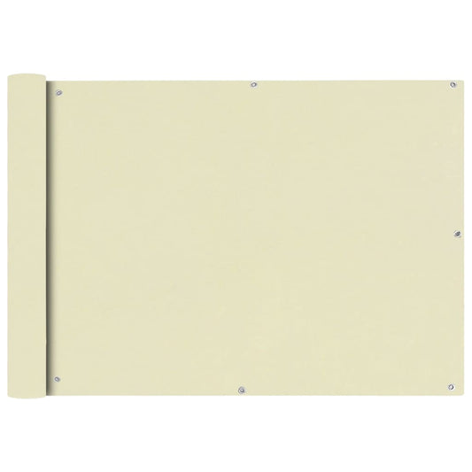 Tela varanda tecido oxford 75x600 cm creme