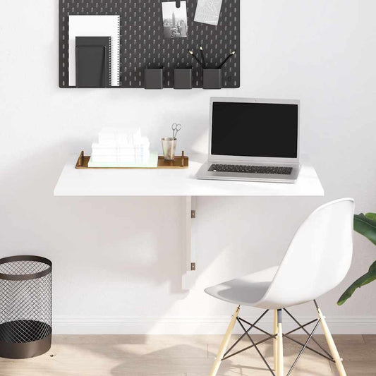 Mesa de parede dobrável 100x60 cm branco
