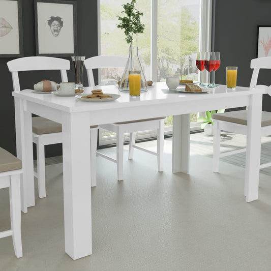Mesa de jantar 140x80x75 cm branco
