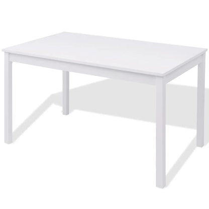 Conjunto de jantar 7 peças, pinho branco
