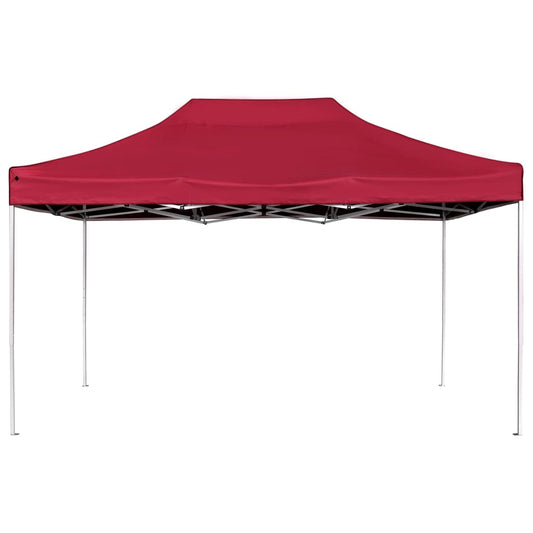 Tenda dobrável prof. para festas alumínio 4,5x3m vermelho tinto