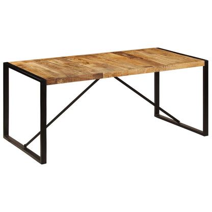 Mesa de jantar 180x90x75 cm madeira de magueira maciça