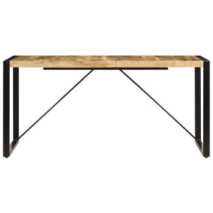Mesa de jantar 160x80x75 cm madeira de mangueira maciça