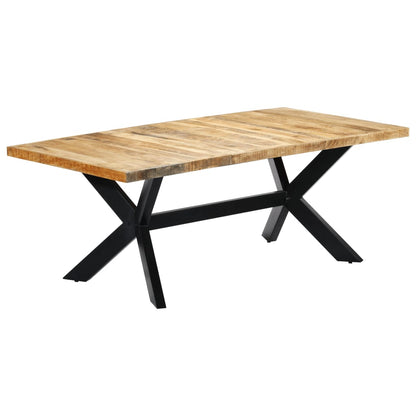 Mesa de jantar 200x100x75 cm madeira de mangueira maciça