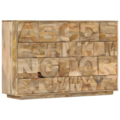 Armário c/ alfabeto e 6 gavetas 120x35x79 cm mangueira maciça