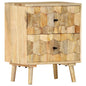 Mesa de cabeceira 40x30x50 cm madeira de mangueira maciça