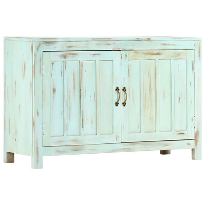 Aparador 110x35x70 cm madeira de mangueira maciça azul-claro