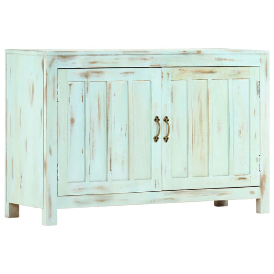 Aparador 110x35x70 cm madeira de mangueira maciça azul-claro