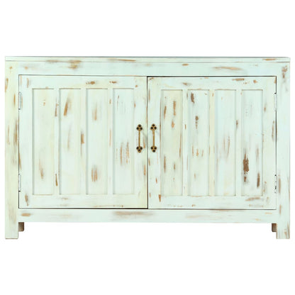 Aparador 110x35x70 cm madeira de mangueira maciça azul-claro