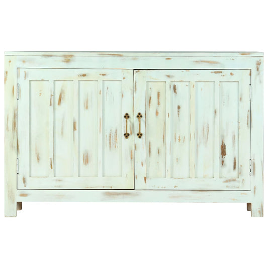 Aparador 110x35x70 cm madeira de mangueira maciça azul-claro