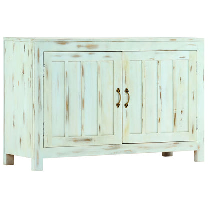 Aparador 110x35x70 cm madeira de mangueira maciça azul-claro