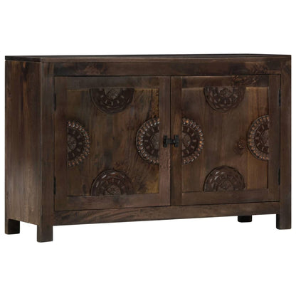 Aparador design esculpido 110x35x70 cm madeira mangueira maciça