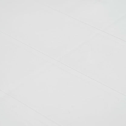 Mesa de jardim 79x79x72 cm plástico branco com aspeto de vime