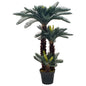 Palmeira cica artificial com vaso 125 cm verde