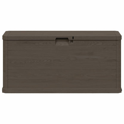 Caixa de arrumação para jardim 280 L castanho