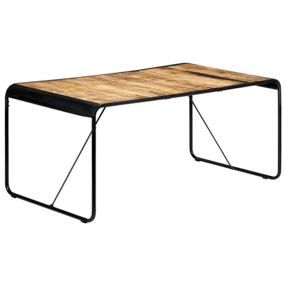 Mesa de jantar 180x90x76 cm madeira de mangueira maciça áspera
