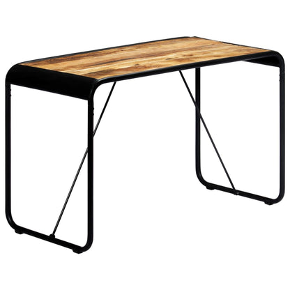 Mesa de jantar 118x60x76 cm madeira de mangueira maciça áspera
