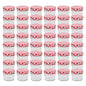 Frascos de vidro com tampas brancas e vermelhas 48 pcs 110 ml