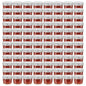 Frascos de vidro com tampas prateadas 96 pcs 110 ml