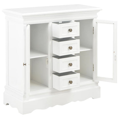 Aparador 70x28x70 cm madeira de pinho maciça branco