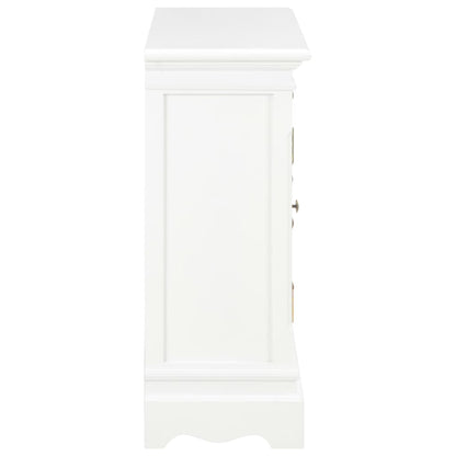 Aparador 70x28x70 cm madeira de pinho maciça branco