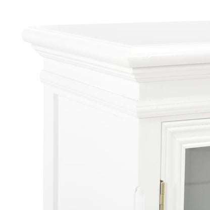 Aparador 70x28x70 cm madeira de pinho maciça branco