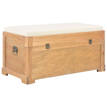 Baú de arrumação com almofadão 80x40x40 cm MDF