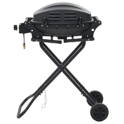 Grelhador/barbecue a gás portátil c/ zona cozinhar preto
