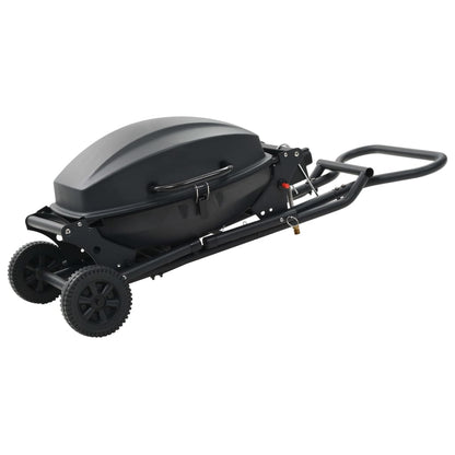 Grelhador/barbecue a gás portátil c/ zona cozinhar preto