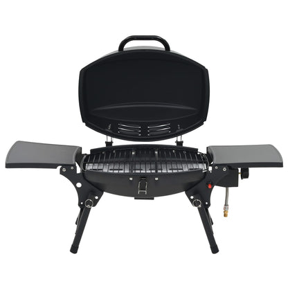 Grelhador/barbecue a gás portátil c/ zona cozinhar preto