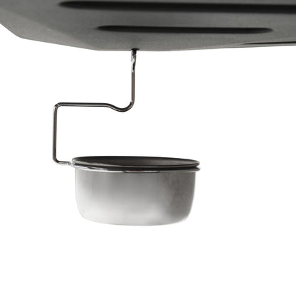Grelhador/BBQ a gás 6 zonas de cozinhar aço inoxidável prateado