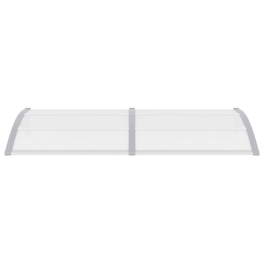 Toldo para porta 200x75 cm PC cinzento e transparente