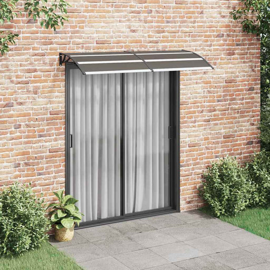 Toldo de porta 200x75 cm PC preto