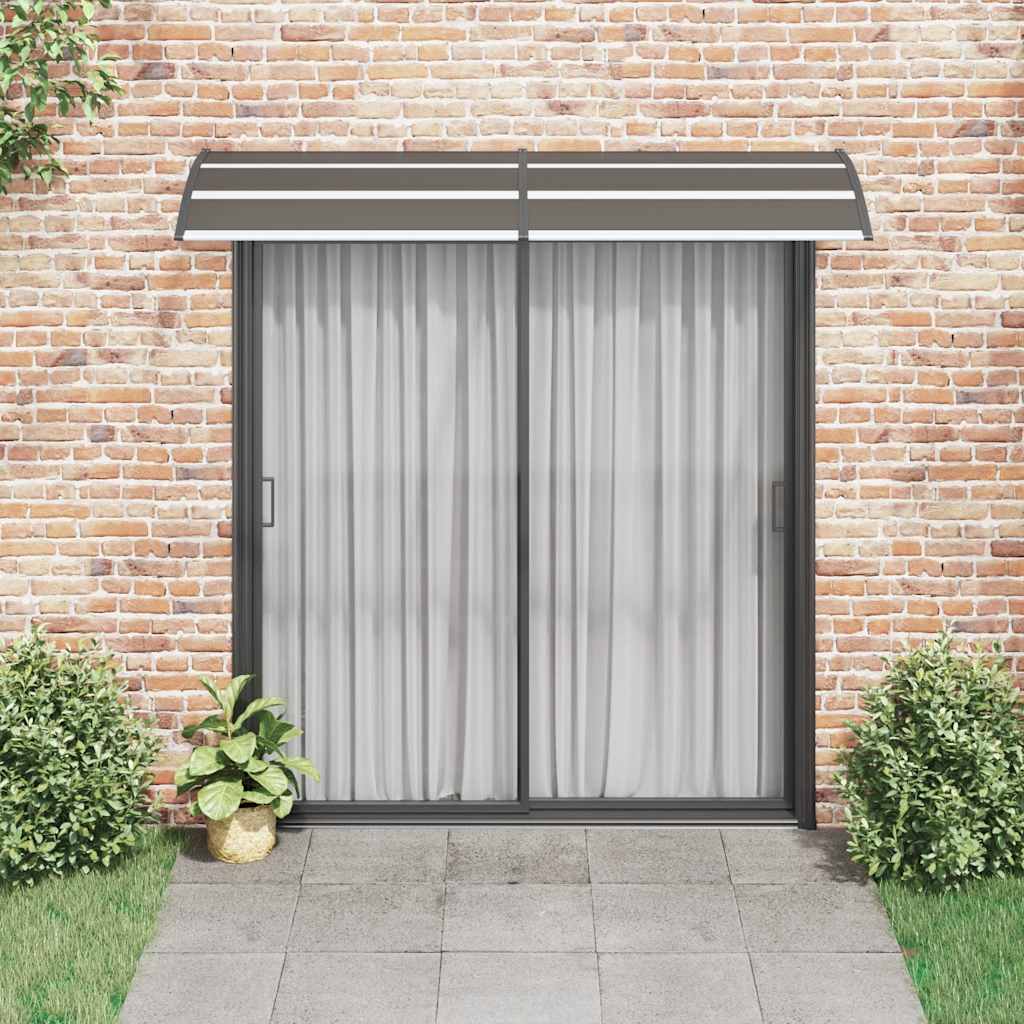 Toldo de porta 240x75 cm PC preto