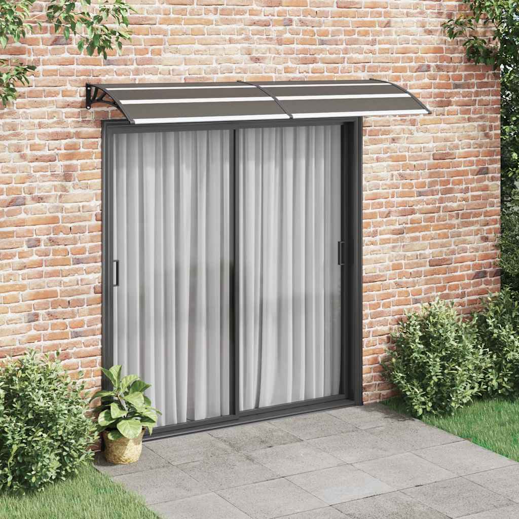 Toldo de porta 240x75 cm PC preto