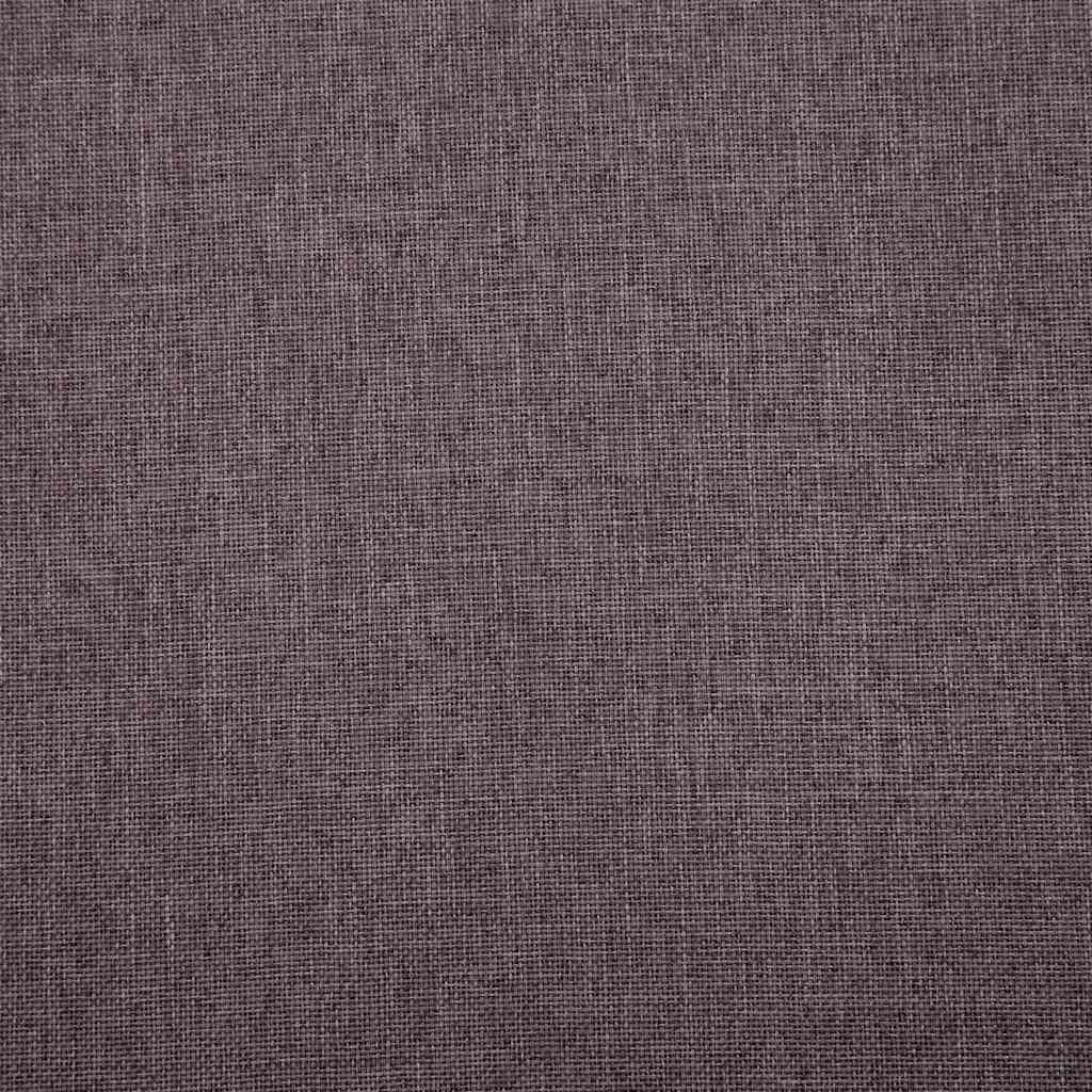 Sofá de 2 lugares em tecido cinzento-acastanhado