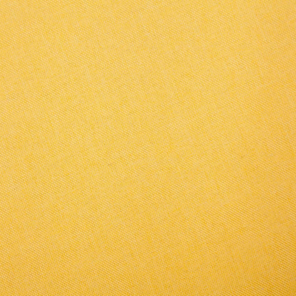 Sofá de 2 lugares em tecido amarelo