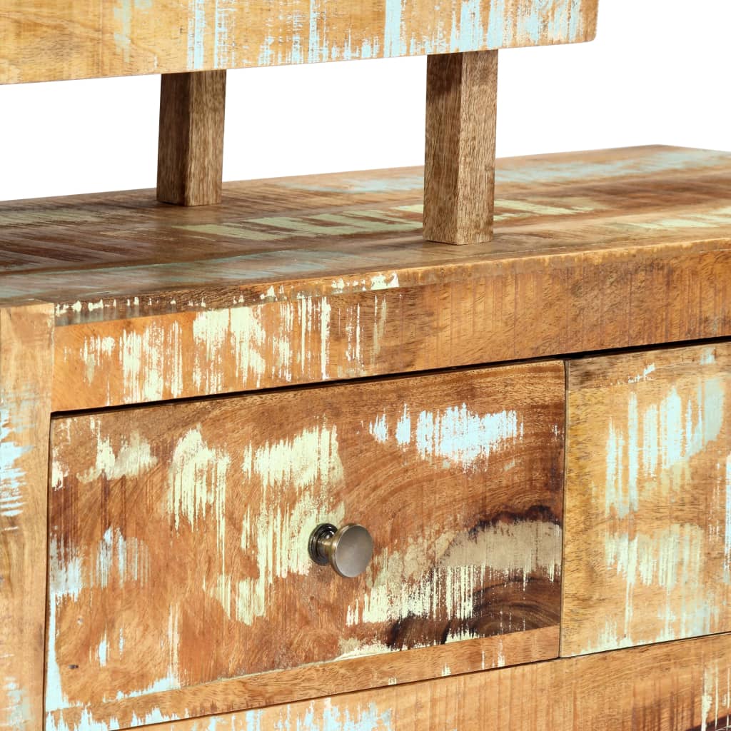 Móvel de TV de madeira recuperada maciça