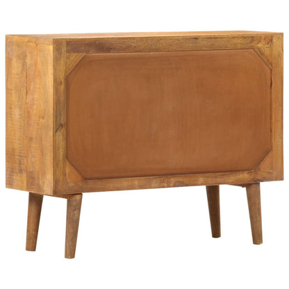 Aparador com estampagem 90x30x70 cm madeira mangueira maciça