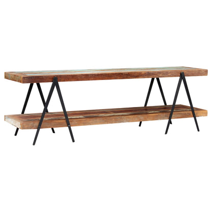 Móvel de TV de madeira recuperada maciça