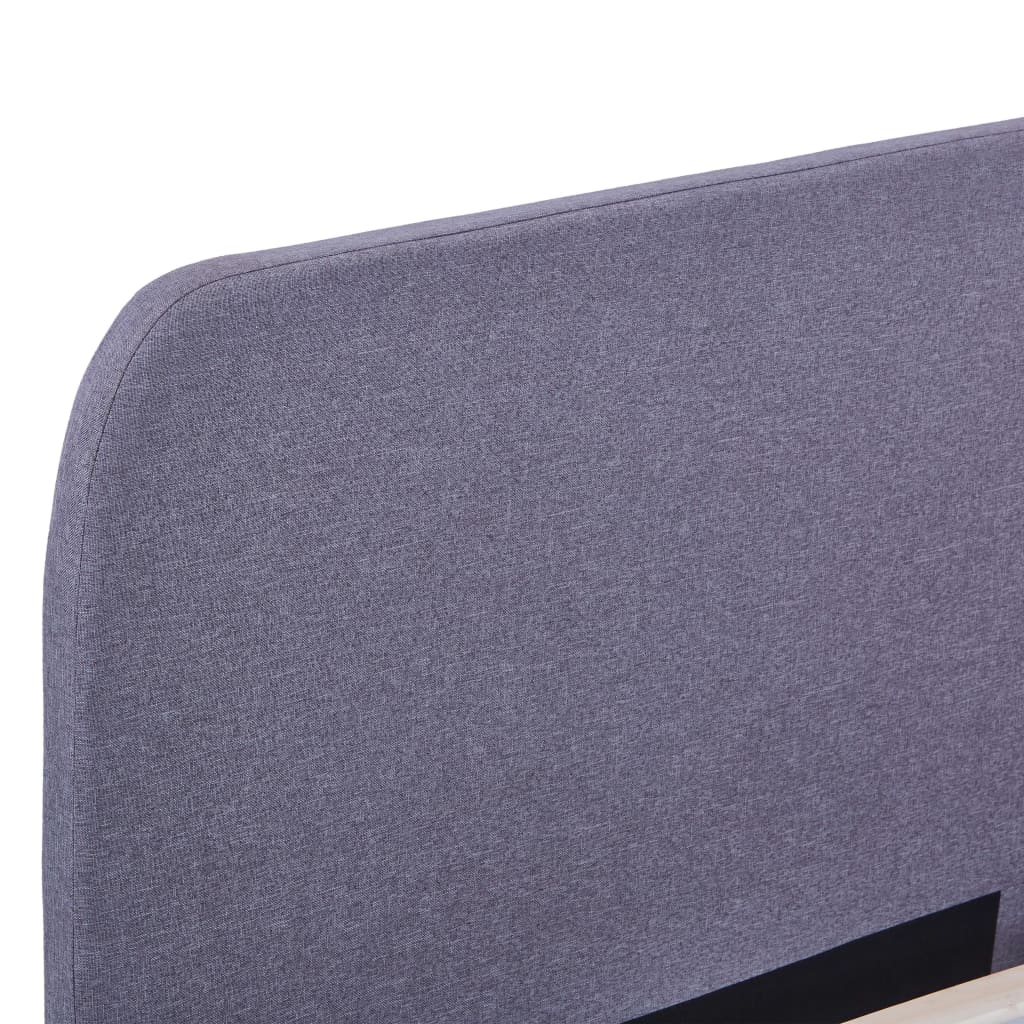 Estrutura de cama em tecido 180x200 cm cinzento-claro