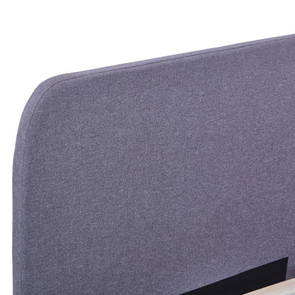 Estrutura de cama em tecido 180x200 cm cinzento-claro