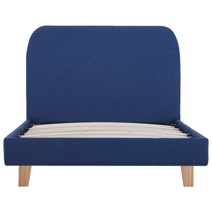 Estrutura de cama 90x200 cm tecido azul