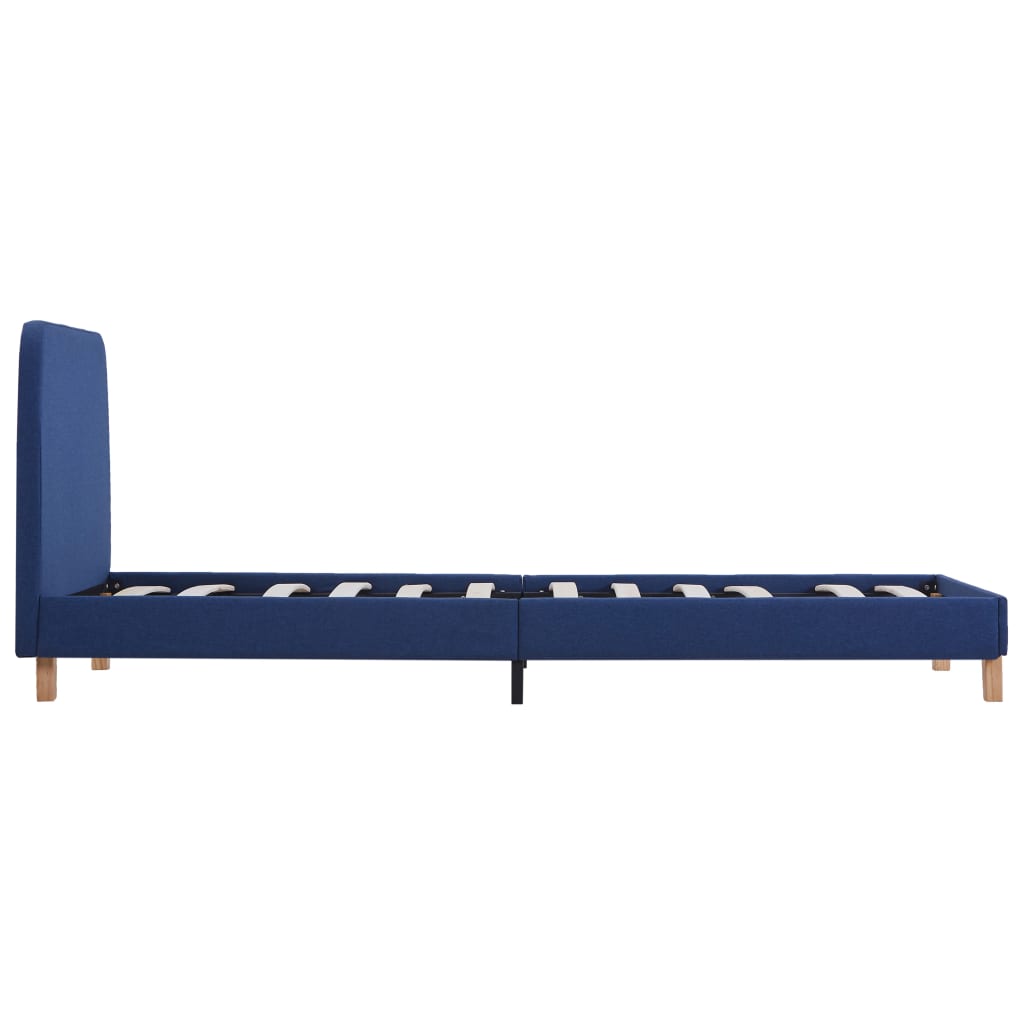 Estrutura de cama 90x200 cm tecido azul