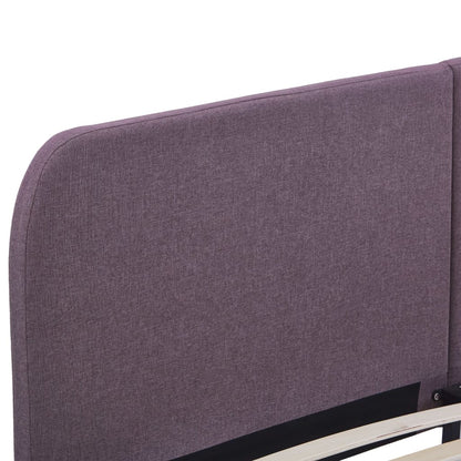 Estrutura de cama 180x200 cm tecido cinzento-acastanhado